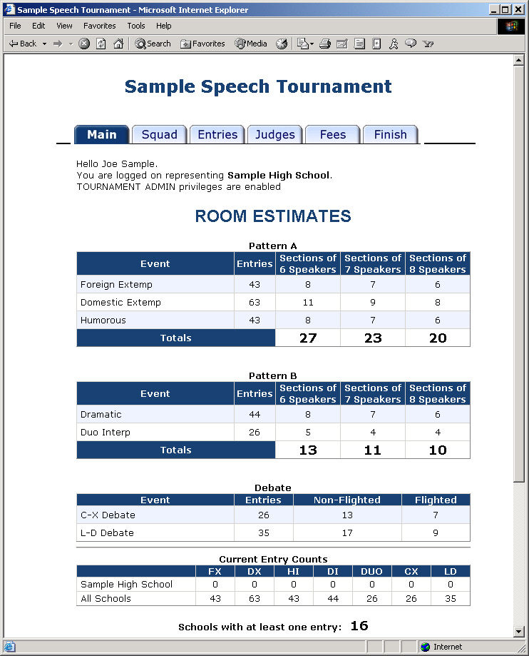 Room Estimates
